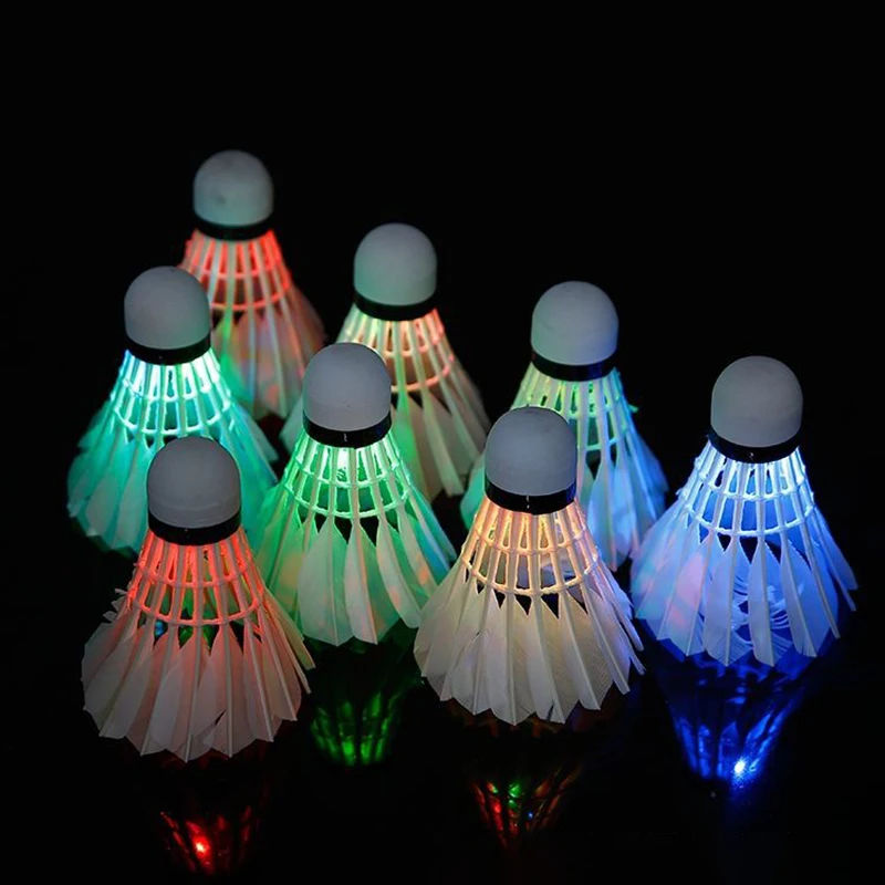 

1pc Lighting Badminton Dark Night Colorful LED Lighting Sport Badminton Light Spot Shuttle Cock Accessories Shuttlecock