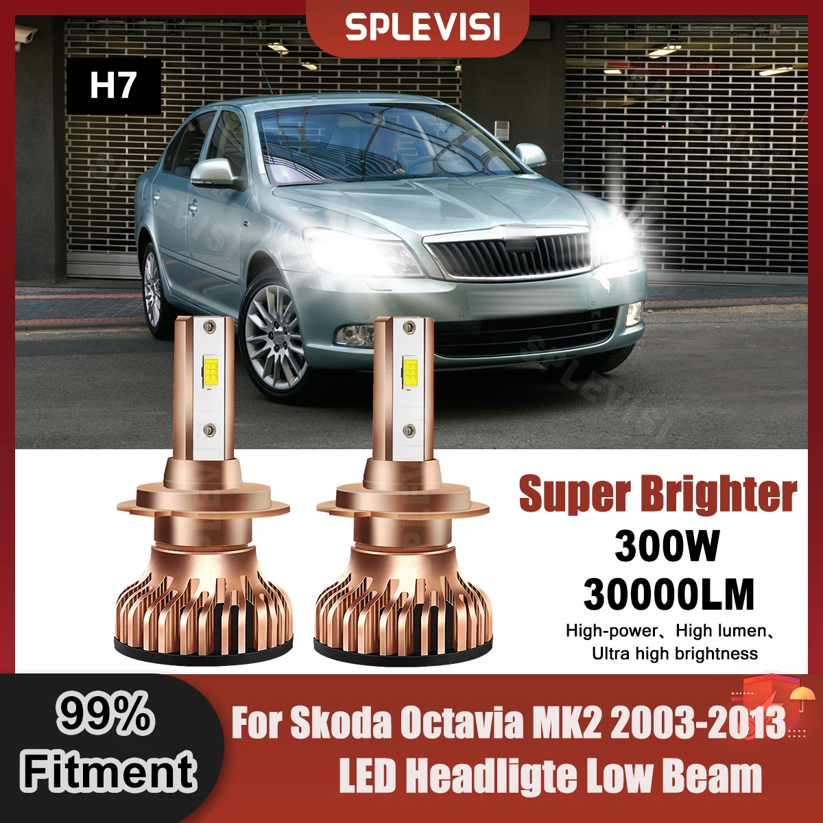 

Лампа ближнего света для Skoda Octavia MK2 2003 2004 2005 2006 2007 2008 2009 2010 2011 2012 2013