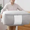 Non-Woven Clothes Quilt Storage Bag Dust-Proof Sweater Blanket Organizer Box Foldable Sorting Pouche Home Storage Large Capacity 3