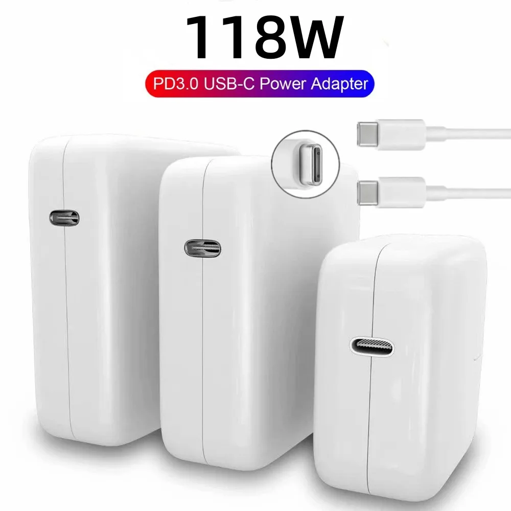 For Chargeur pour MacBook Pro 118W adaptateur d'alimentation USB C