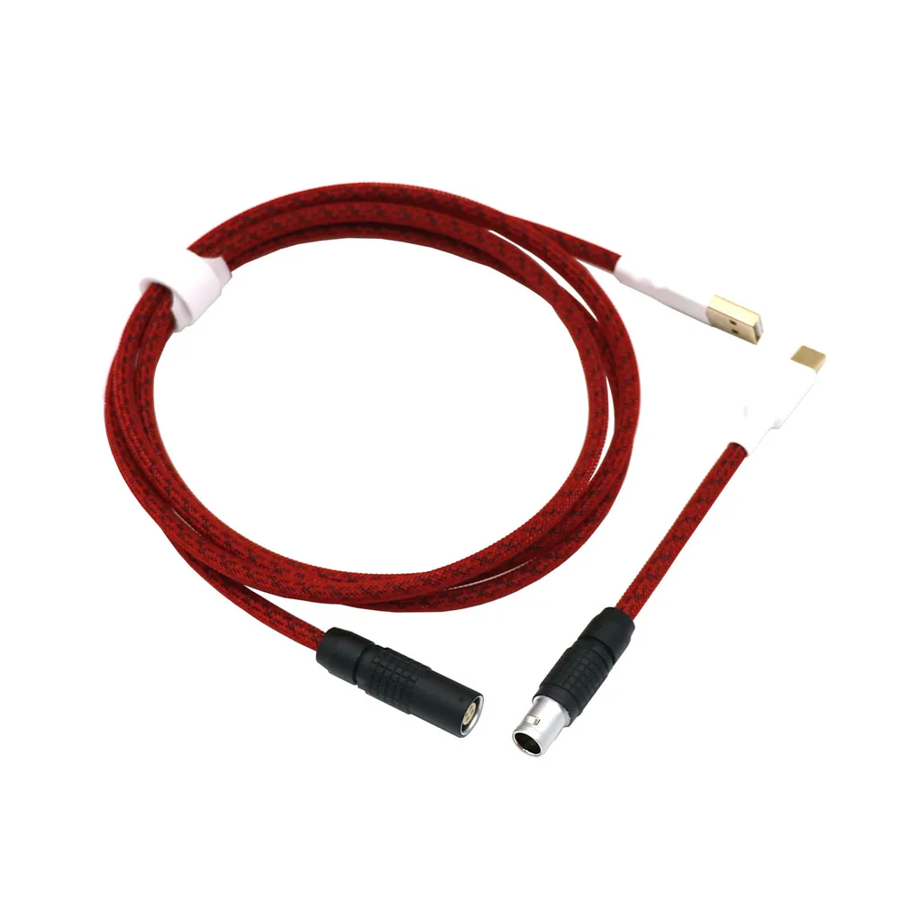 Aviador Duplo Sleeved Núcleos Paracord e Pet Preto Branco Ouro Anel ob tipo c Mini Micro Cabo para Teclado Usb Cabo ob 0b - Imagem 5