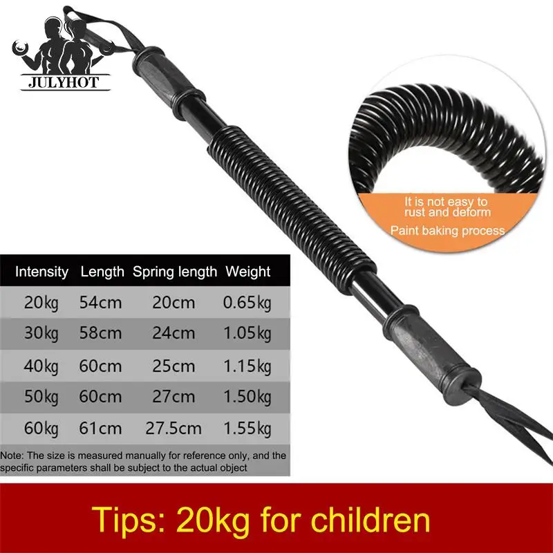 20/30/40/50/60kg Spring Arm Strength Hand Gripper Power Twister