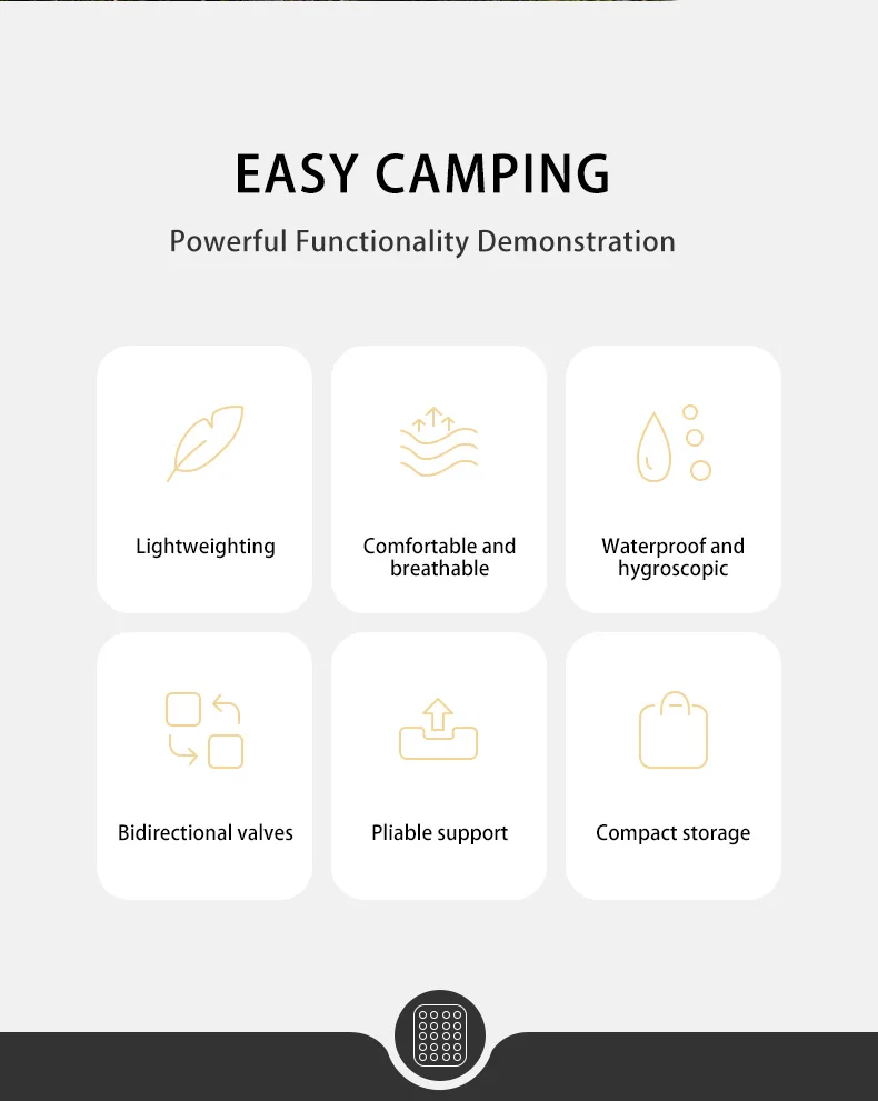 Description Picture 5 of itemNaturehike Air Mattress Ultralight Folding Quick Self Inflating Inflatable Bed Portable Spong Mat Camping Inflatable Mattress