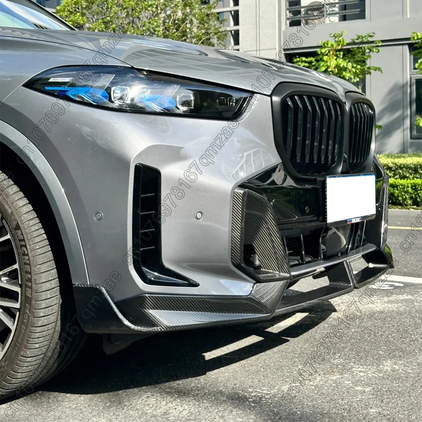 BMW X5 G05 LCI M 스포츠 2023-2024용 M60 스타일 프론트 범퍼 사이드 에어벤트 트림 그릴, 안개등 프레임 스플리터, 안개등 커버