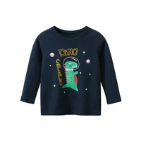 Astronaut Print T-shirts for Boy Cotton Baby Girls Long Sleeve Rocket Tops Child Autumn Space Sweatshirt Kids Clothes Dropship 2