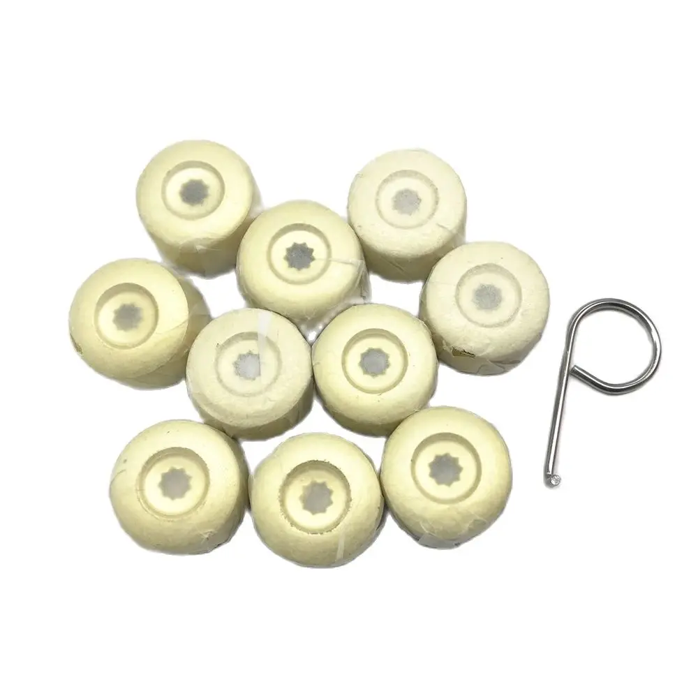 7L6 601 173A 2ZZ 10pcs Chrome Wheel Lug Bolt Nut Cap Cover 7L6601173A for VW Touareg 2004-2010 2011 2012 2013 2014
