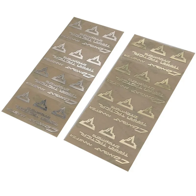 1 pz pistola giocattolo modifica decorativa accessori TTI G34 etichetta adesiva tattica in metallo adesivi autoadesivi fai da te - immagine 4