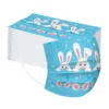 10pcs Bunny Eggs Adult Disposable Face Mask Printed 3ply Dustproof Mascaras Masque Disposible Enfant Breathable Mascarilla 3