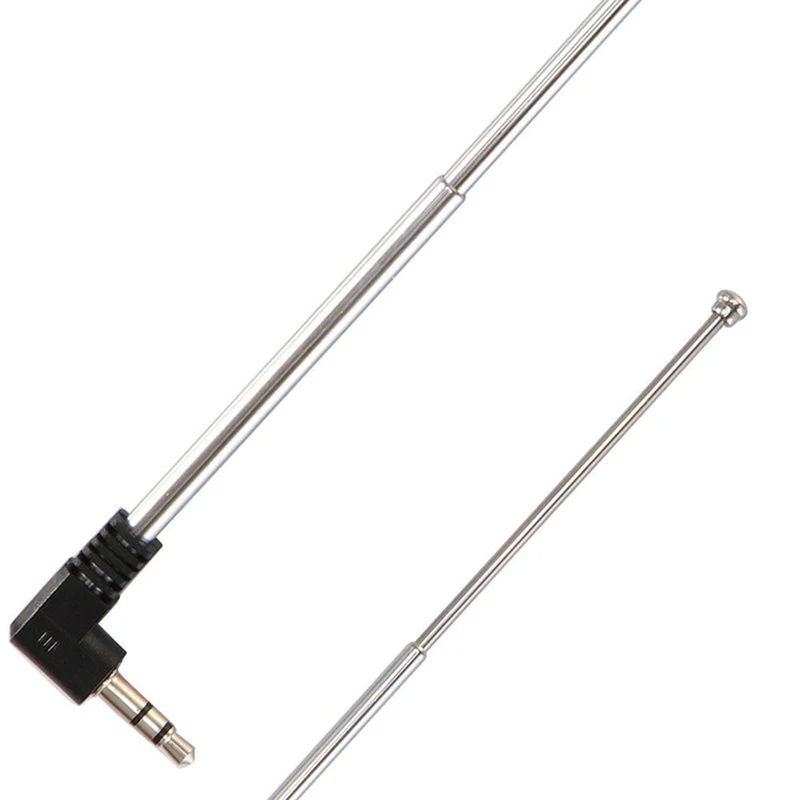 Cell Phone Signal Booster Antenna 3.5mm Universal Retractable FM Mobile Phone Car Auto Radio Telescopic Antenna 433-760 MHz Interior Parts Car Accessories