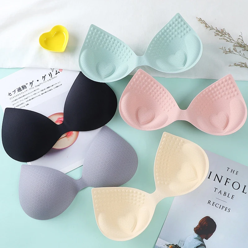 

1PCS Breast Bras Bikini Insert Chest Pad Women Swimsuit intimate Accessories Bra Pads Chest Padding Inserts Sponge Foam Cup