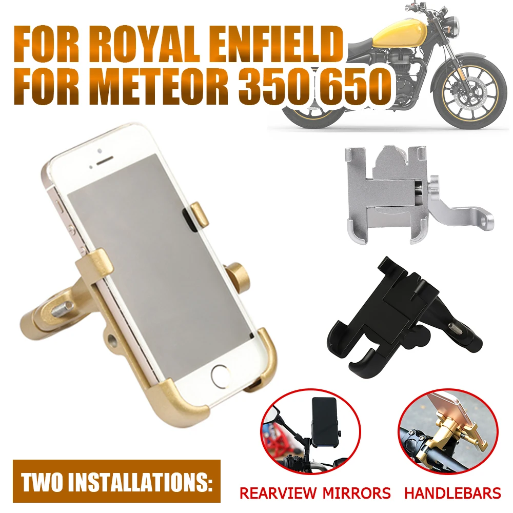 Accessori Moto Manubrio Supporto Per Cellulare Supporto Gps Staffa Per Royal Enfield Meteor 350 650 500 Meteor350 Meteor650
