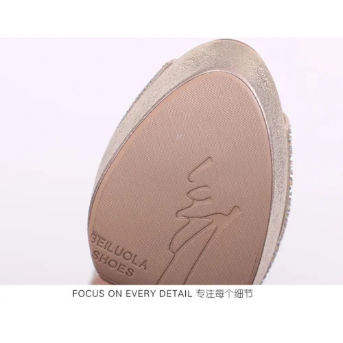 플랫폼 하이힐 펌프, 여성 신발, 2022 힐 샌들, 웨딩 슈즈, 여성 샌들, 12 cm 힐, 에스카핀 타콘 4