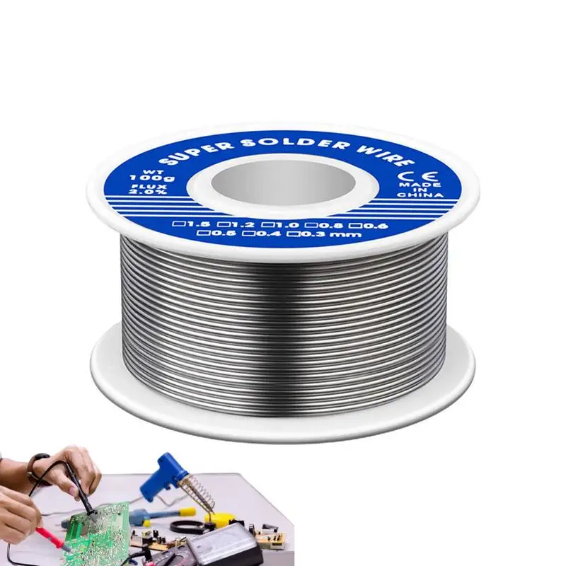 Electronic Solder Wire Rosin Core Tin Multipurpose Welding Flux Iron Wire Reel Household Soldering Supplies 20/30/50/100g 0.8mm soldering wire soldering tin wire welding wires