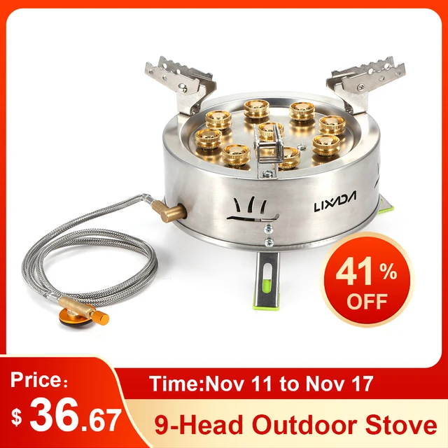 All You Need to Know About the 12800W 9-Head Outdoor Stove