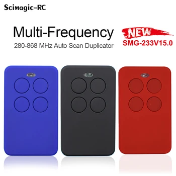 Garage Control Door Remote Control 287MHz 433.92MHz 868MHz Fixed Rolling Code Gate Command Transmitter 280-900MHz Door Opener 1