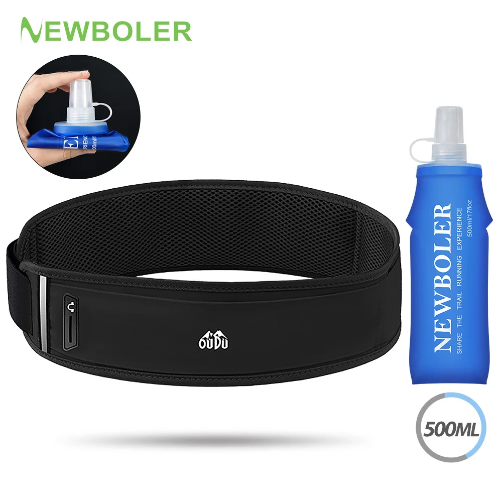 NEWBOLER 러닝 허리 가방 스포츠 패니 팩 여성 허리 러닝 백 남성 벨트 가방 체육관 가방 전화 파우치 러닝 액세서리