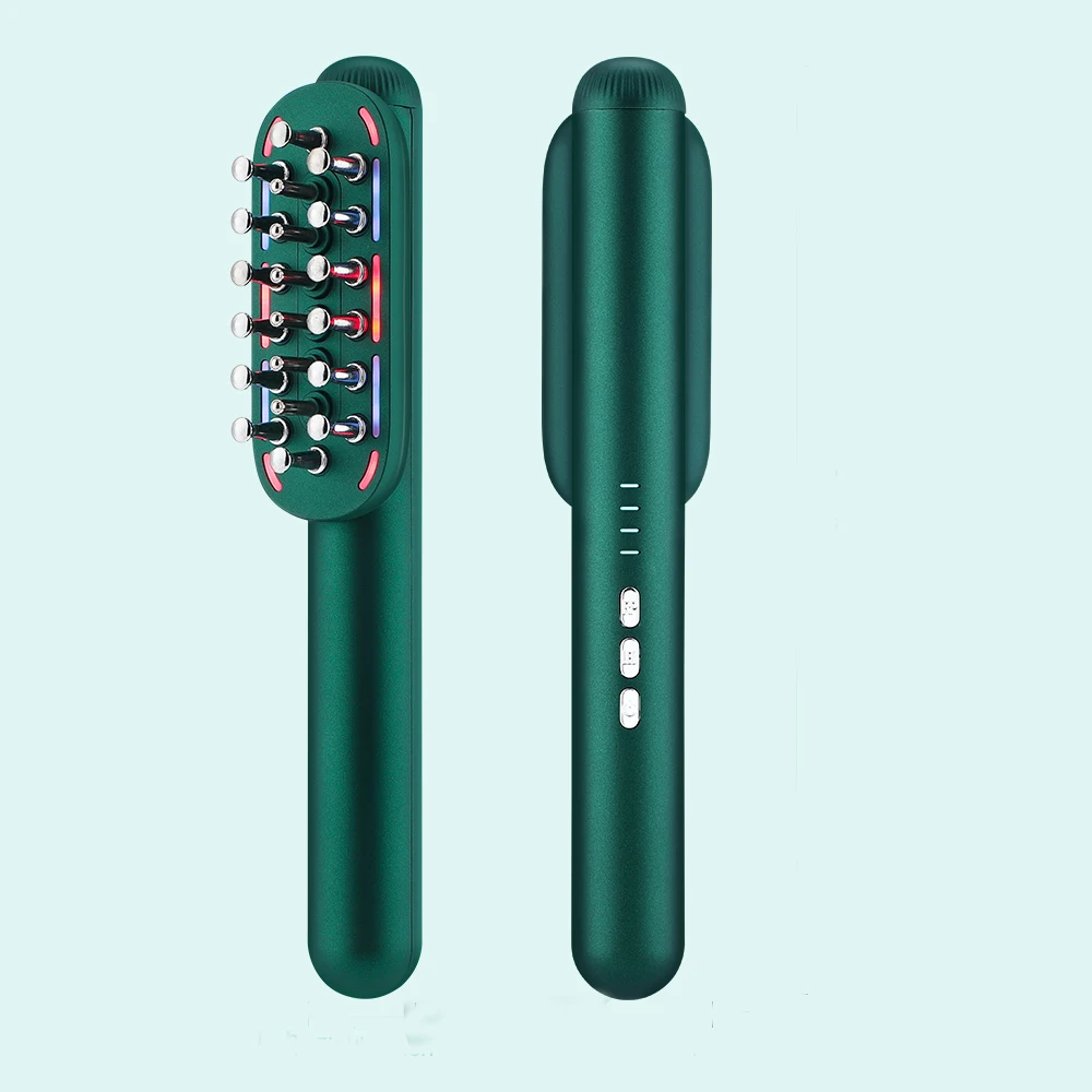 

RF Laser Hair Comb LED Red Light Therapy Hair Growth Brush Anti Hair Loss for Men and Women EMS Scalp Neck Head Massager Comb