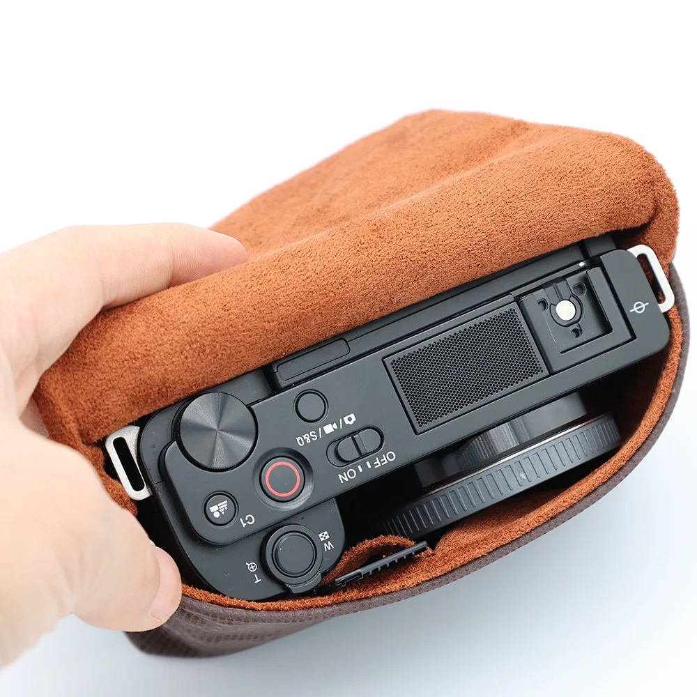 Camera Storage Bag Portable Camera Bag Case Storage Pouch Inner 11*7*4cm for Sony ZV1 ZVE10