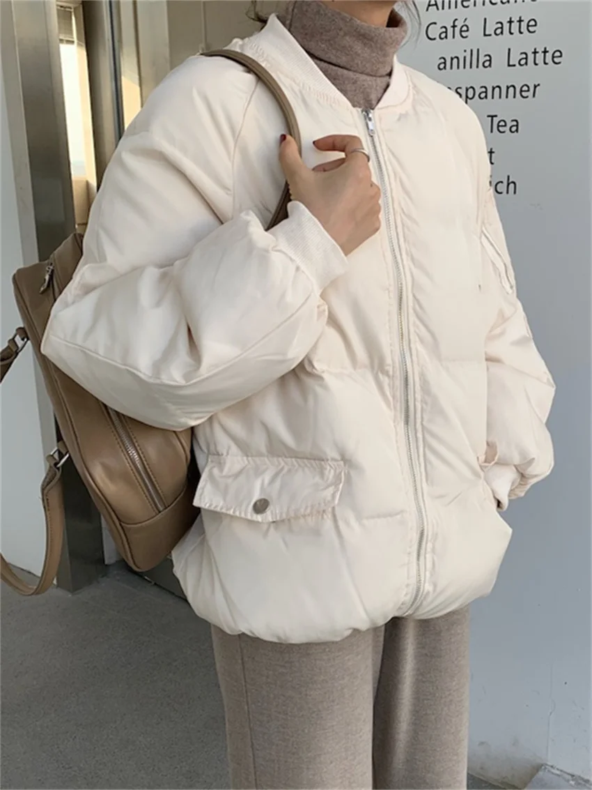 

Alien Kitty Warm Parkas Women Thicken Winter Chic Elegant All Match Cotton Padded Office Lady New Slim High Street Casual Coats