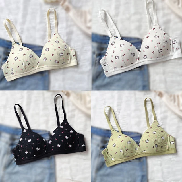 Sanrio Anime Hello Kitty Underwear Bra Kawaii Y2k Women's