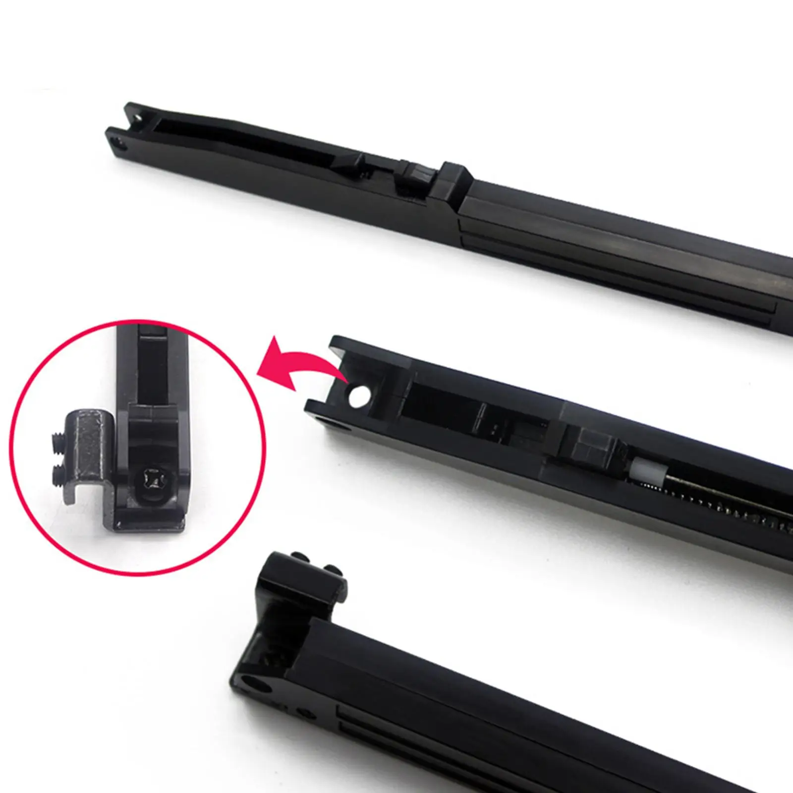 Barn Door Soft Close Mechanism Buffer Damper for Flat Track with Hooks 1 Way Use Hole Free Sliding Barn Door Hardware punch free door closer