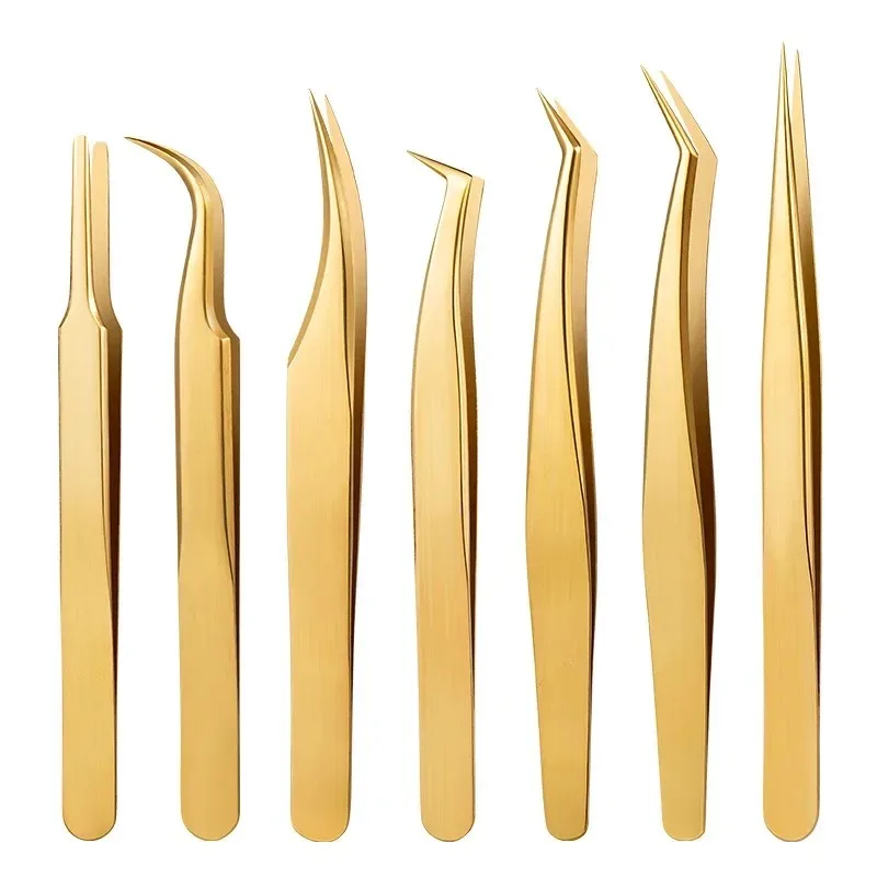 False Eyelashes Tweezers False Eyelash Extensions Personal Curved Strip Eyelashes Brow Clamps Makeup Tools Tweezer Makeup Tools eyelash tweezers