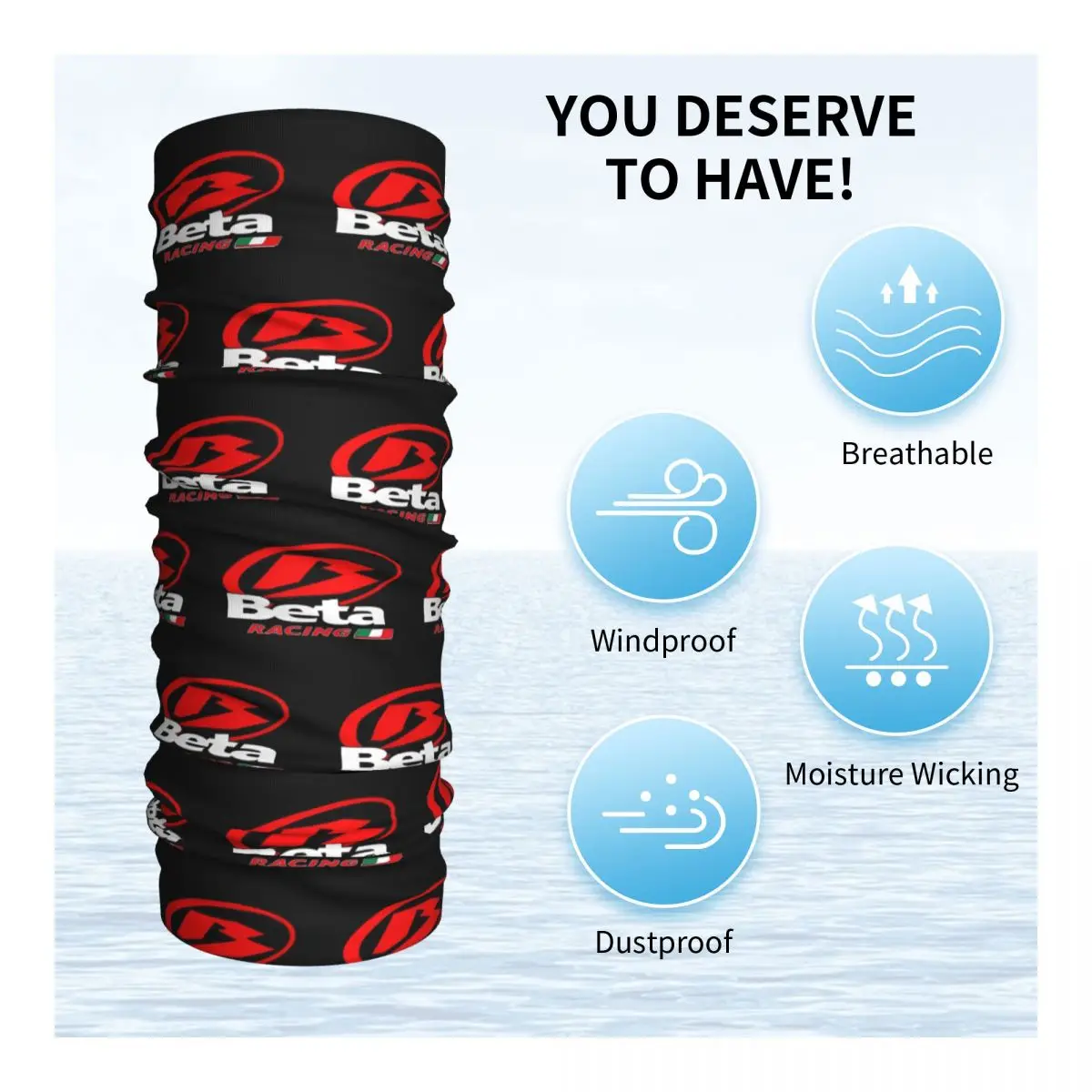 Beta Racing Motocross Motorcycle Bandana Neck Cover Mask Scarf Multi-use Cycling Scarf Running Unisex Adult Breathable cycling bandana,bandana neck cover,multifunctional bandana,motorcycle bandana