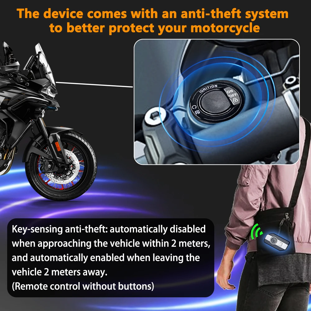 오토바이 원 버튼 시작 잠금 시스템 BMW R1200GS ADV K1600GT K1300 R1200R R1200GT 용 키리스 스마트 점화 제어 스위치