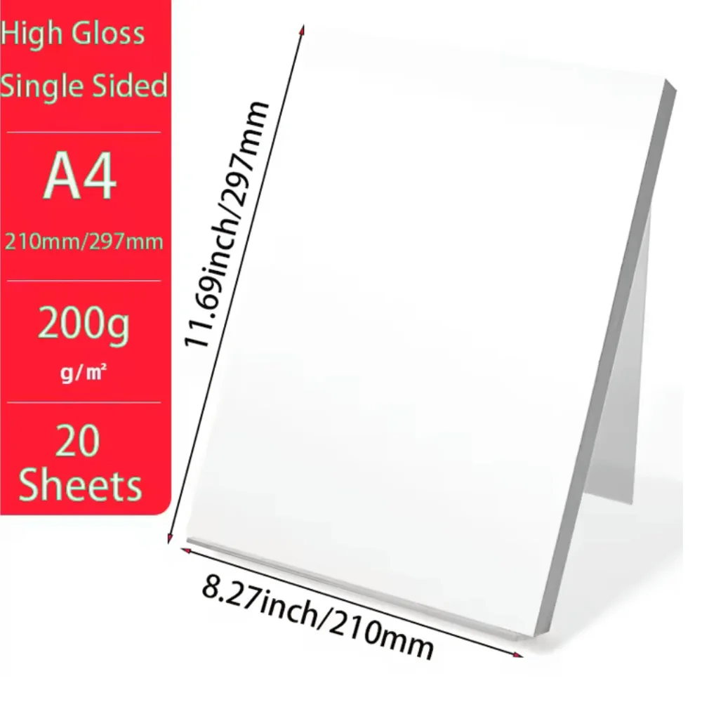 A4 4R Glossy Photo Paper 100/20sheets High Gloss Quick Dry Photographic Paper For Canon HP Color Inkjet Printer photo printing paper,photo paper