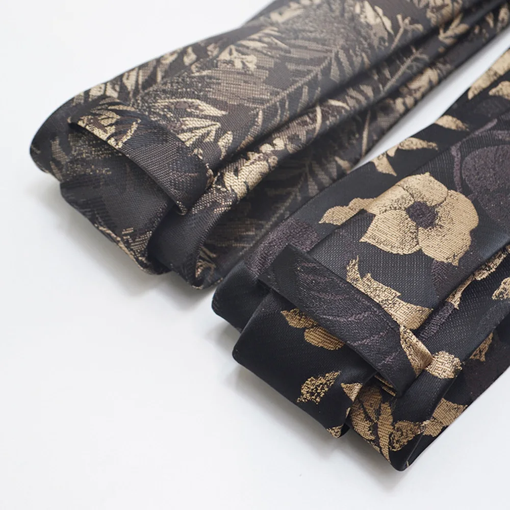Mens Jacquard Tie - Floral Dot Necktie for Weddings  Daily Wear