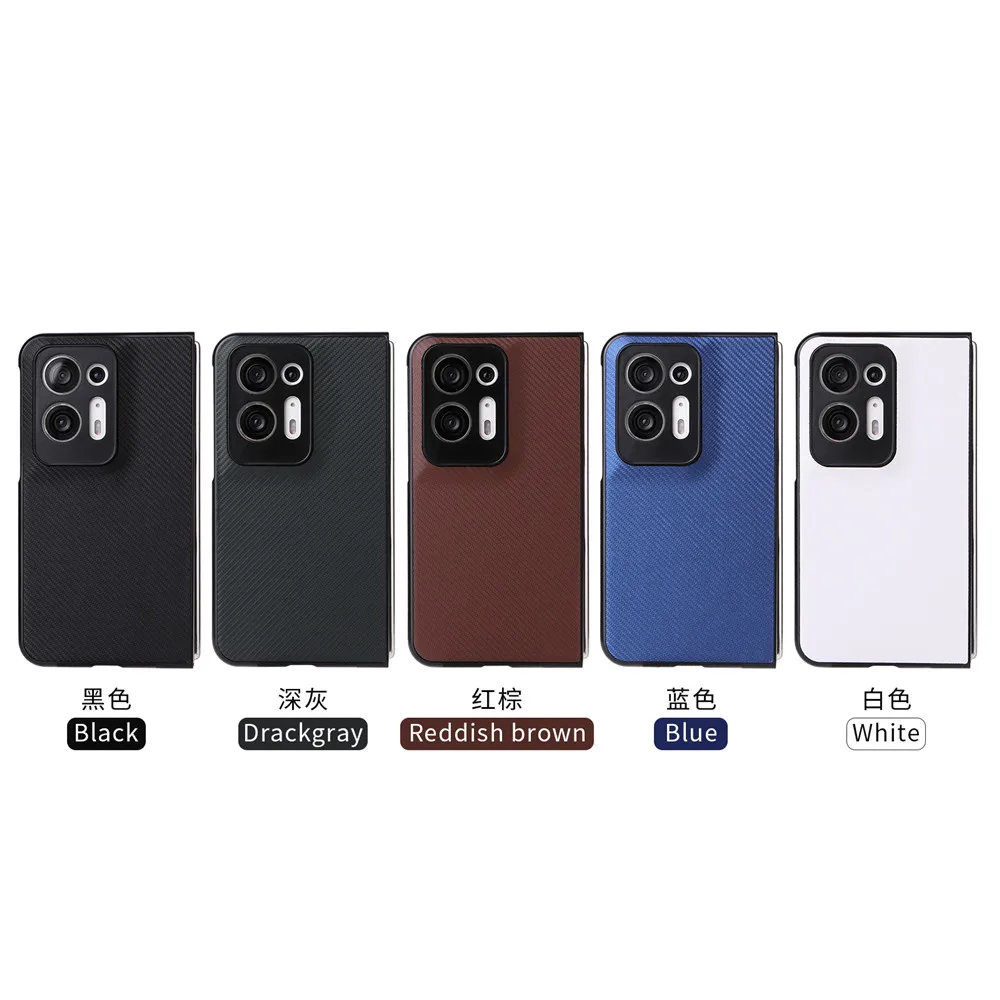 Per Oppo Find N2 Custodia Di Lusso In Pelle Pu Cover Posteriore Rigida Custodia Antiurto Per Oppo Find N2 N 2 Findn2 Telefono Protettivo Coque