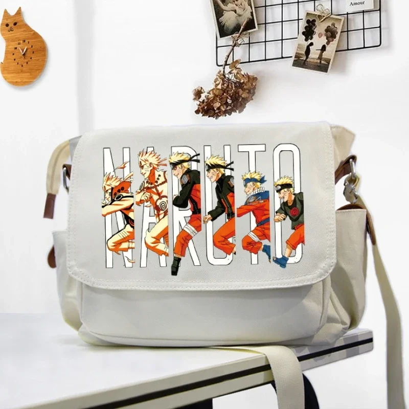 New Naruto Shoulder Bag Anime Character Print Square Bag Man