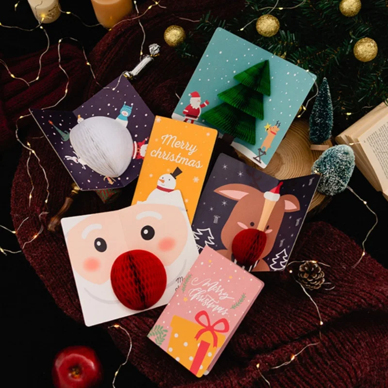Tarjetas Navideñas Con Sobres Plantilla De Tarjeta De Felicitación De Feliz Navidad Con Decoración Kit Regalo Manualidades Navideñas