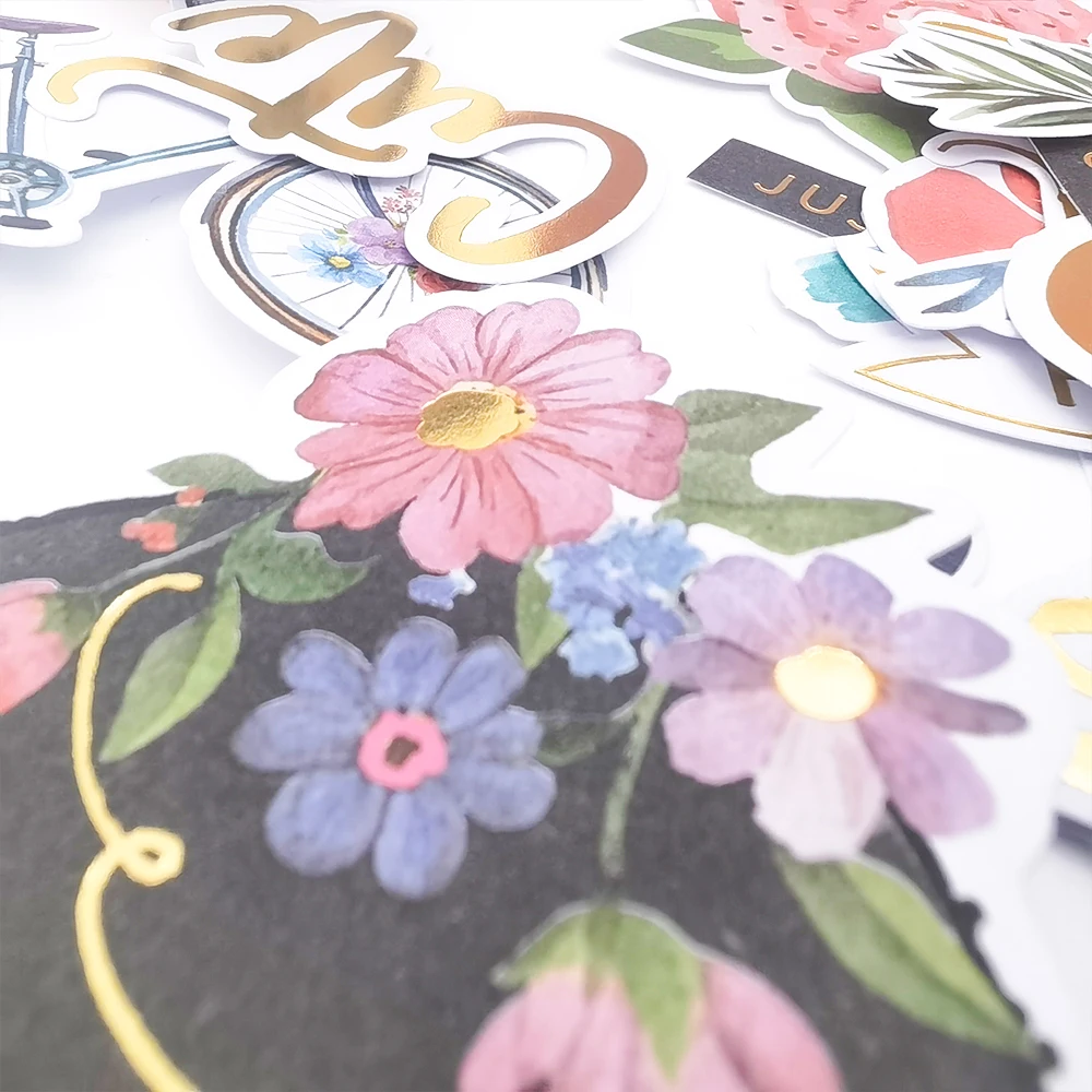 Creative Path 132 Stück Vogel- und Blumen-Stanzformen für Scrapbooking, Papier-Stanzformen, Ephemera zum Basteln, Journaling, Planer, Kartenherstellung – Detail 10