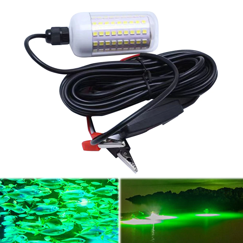 12V LED 고출력 낚시 조명 부식 방지 울트라 브라이트 수중 램프 새우 오징어 크릴용 물고기 모으기 램프