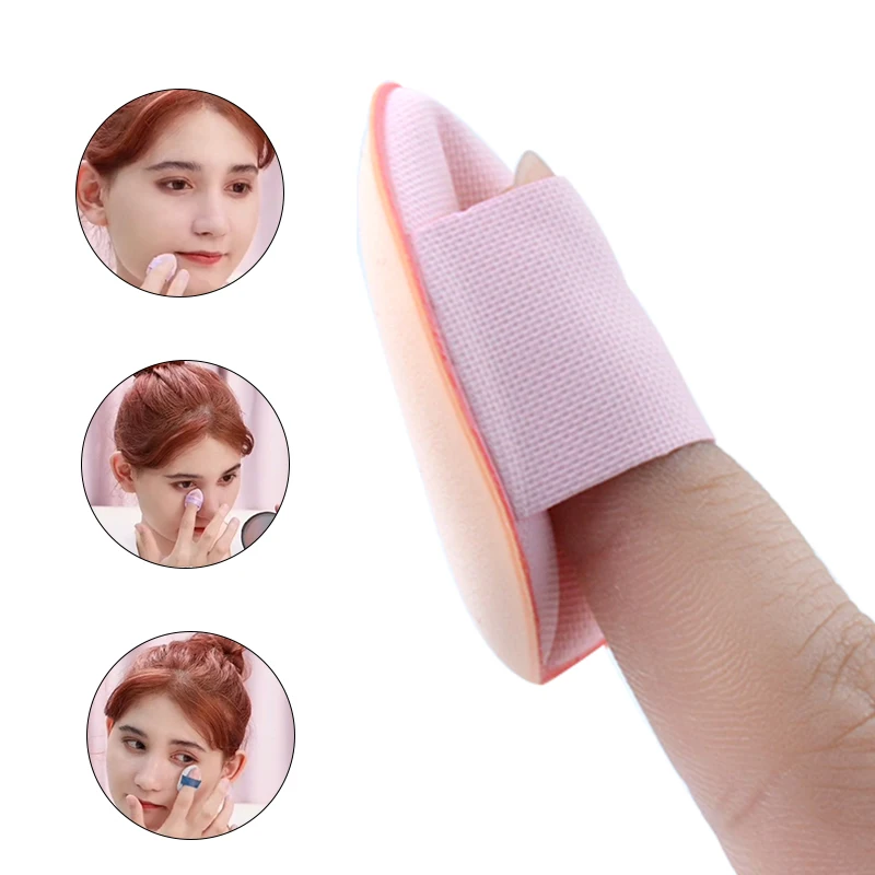 5/10Pcs Mini Finger Puff Foundation Small Air Cushion Powder Sponge Face Concealer BB Cream Cosmetic Applicator Makeup Tools Best Sellers In Beauty & Health