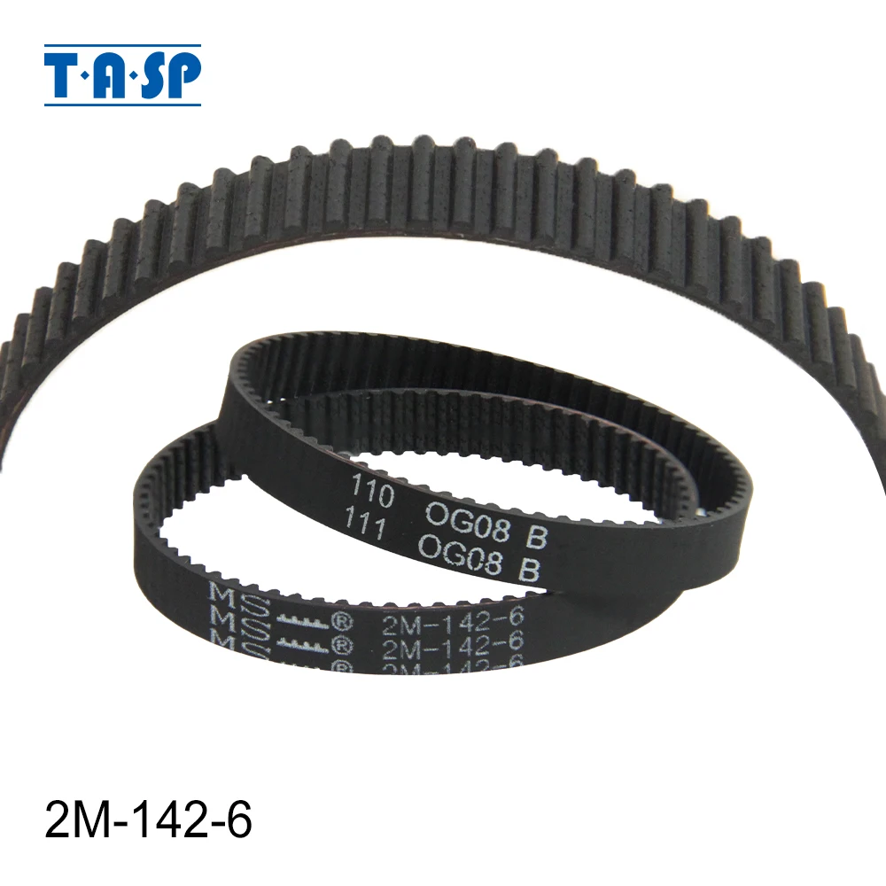 2 Pezzi Cinghia Di Distribuzione 2GT/2M - Larghezza 6mm, Perimetro 140-180mm, Per Aspirapolvere