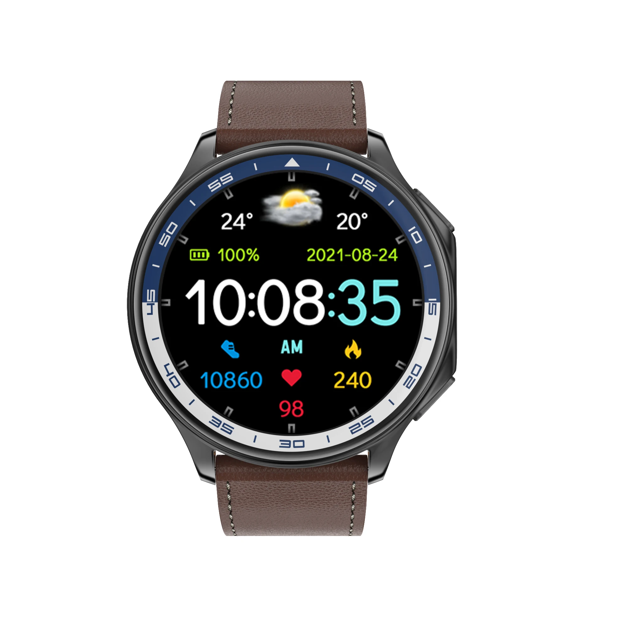 DT WATCH X AMOLED 남녀공용 스마트워치 BT 통화 연결 이어폰, 스마트 워치 방수, TWS 음악, 3D UI, AOD 모드 비디오, 4GB ROM