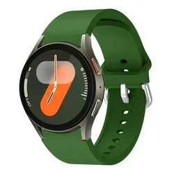 Premium Silicone Strap for Smartwatches - Soft No Gap Design Bracelet Band (ArmyGreen)