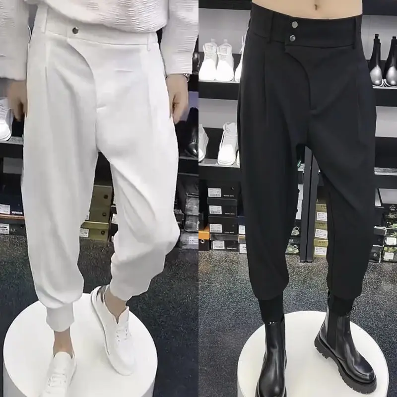 

Fashion Mens Dress Pant High Waist Straight Pants Men Spring Business Versatile Solid Color Trouser Gentleman Pant 2023 F99