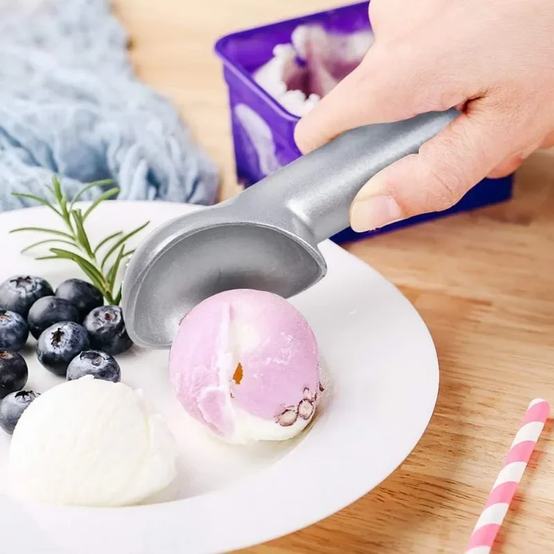 Stainless Steel Ice Cream Scoops Ice Cream Spoon Digger Fruit Balls Watermelon Cookie Spoons Icecream Scooper Kitchen Gadgets
