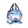 Disney Stitch Oxford Cloth Lunch Bag for Children Stitch Waterproof Insulated Outdoor Picnic Storage Box Cartoon Girls Handbag 6