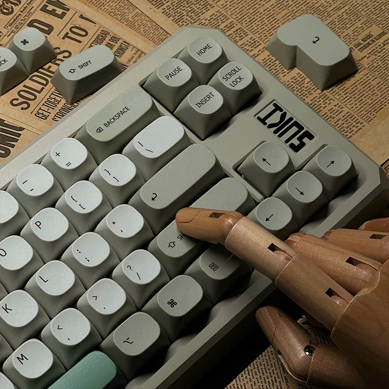 Idobao Retro ma Keycaps Teclado Mac Pbt Design Original para Teclado Mecânico Cherry mx Switches Simplism Key Caps - Imagem 4