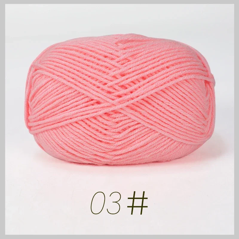 Luxurious Soft Milk Cotton Yarn Pack for Knitting and Crochet Projects - 5PCS, Total 250g