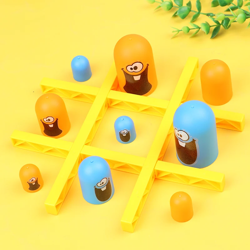 Compra online de Pai-filho 2 jogadores jogo de tabuleiro tic-tac-toe grande  comer pequeno devorar brinquedos de tabuleiro crianças/crianças