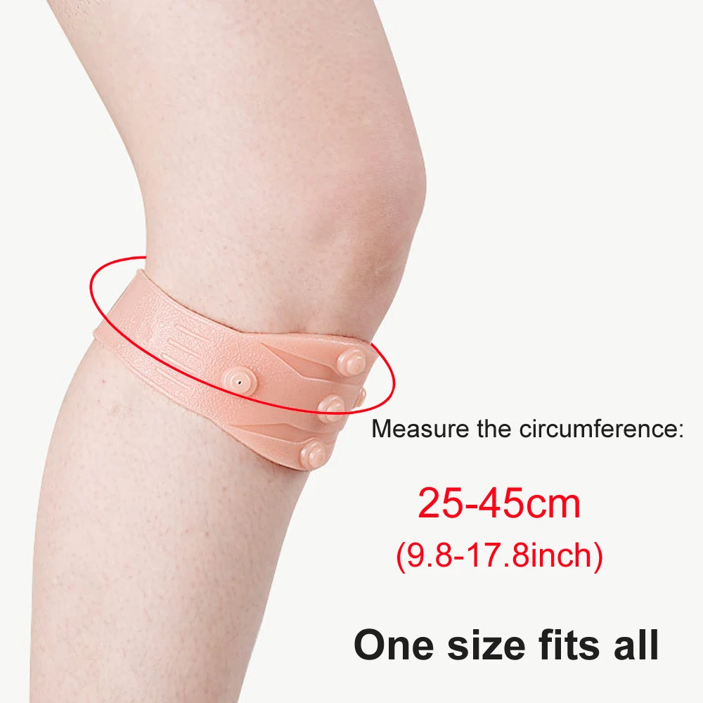 BYEPAIN 1Pcs Magnet Therapy Knee Strap, Knee Pain Relief Support Brace Hiking, Soccer, Basketball, Running, Volleyball & Squats 4