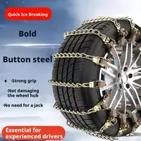2/4Pieces Car Snow Chains Heavy Duty Anti Slip Tire Chains For SUV Sedan Winter Driving Emergency Equipment