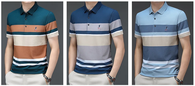 Summer New Men Polo Shirt High Quality brand cotton Short Sleeve men's polo shirt Business casual striped shirt polo men tops 18 S81ba0f9ef4964351b91ee170fa1fc86bh