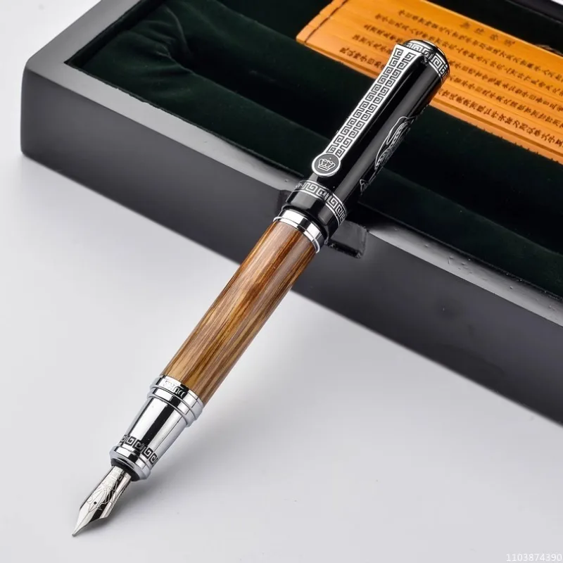 

Ручка Конфуция Duke 551, перьевая чернильная серия, искусственная деревянная ручка с иридиевыми точками, роскошные прочные Письменные ручки, подарок