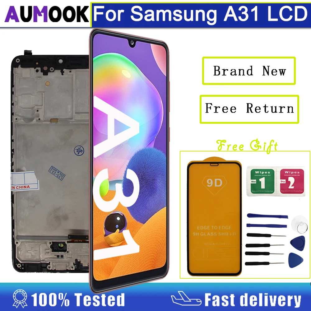 Super AMOLED Pantalla For Samsung A31 LCD Display Touch Screen ...